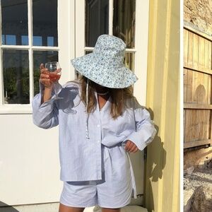 Djerf Avenue Breezy shorts Blue Stripe